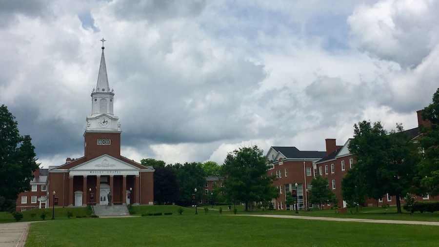 Wesley Chapel, located on the campus of this small liberal arts college in Buckhannon, WV.