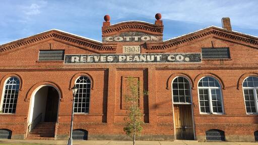 old factory building in Eufala, Alabama just over the river and border from Georgia #georgia