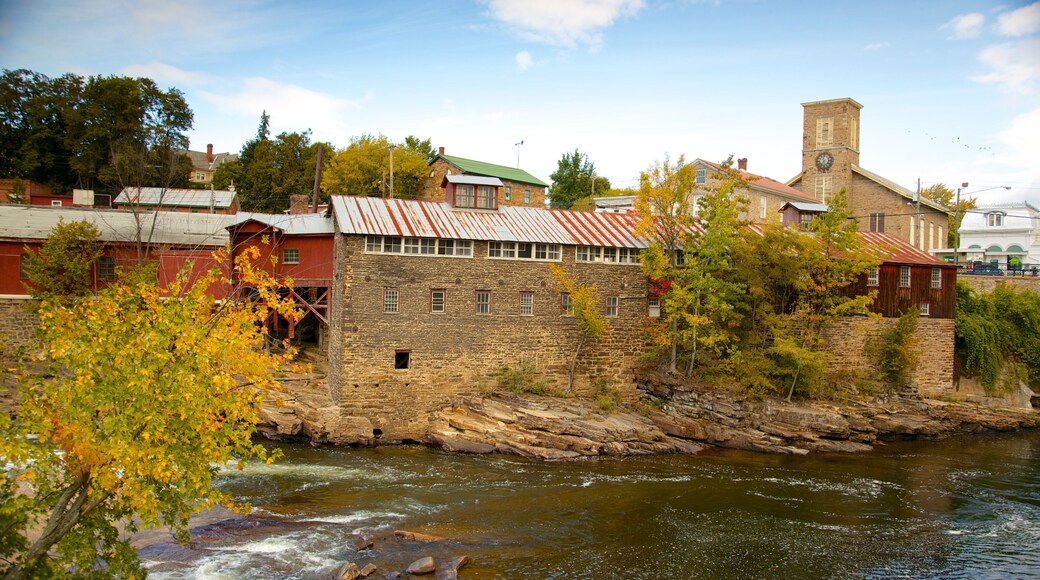 Olympic Trail which includes a river or creek and heritage elements