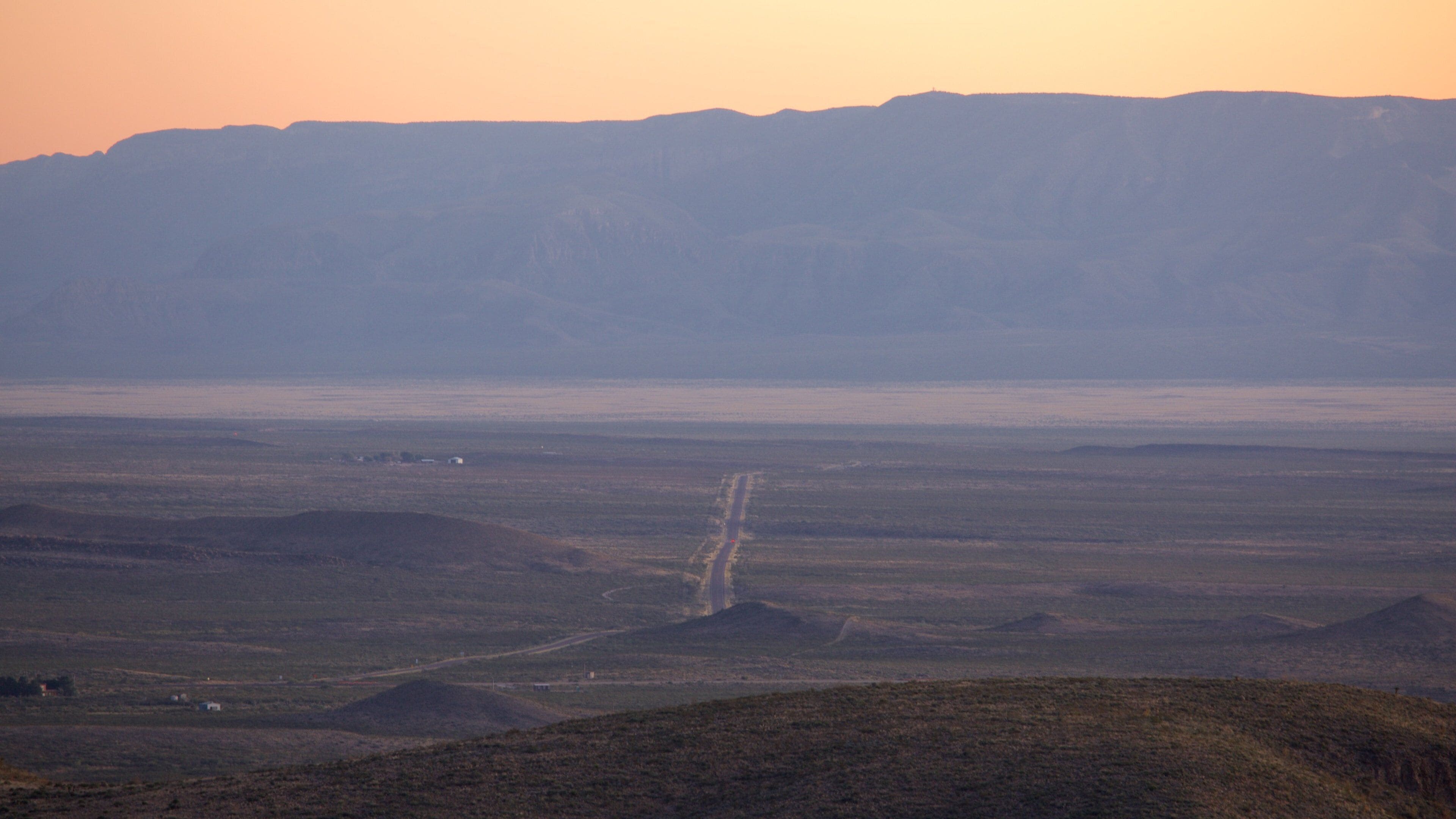 Texas Mountain Trail showing tranquil scenes and a sunset