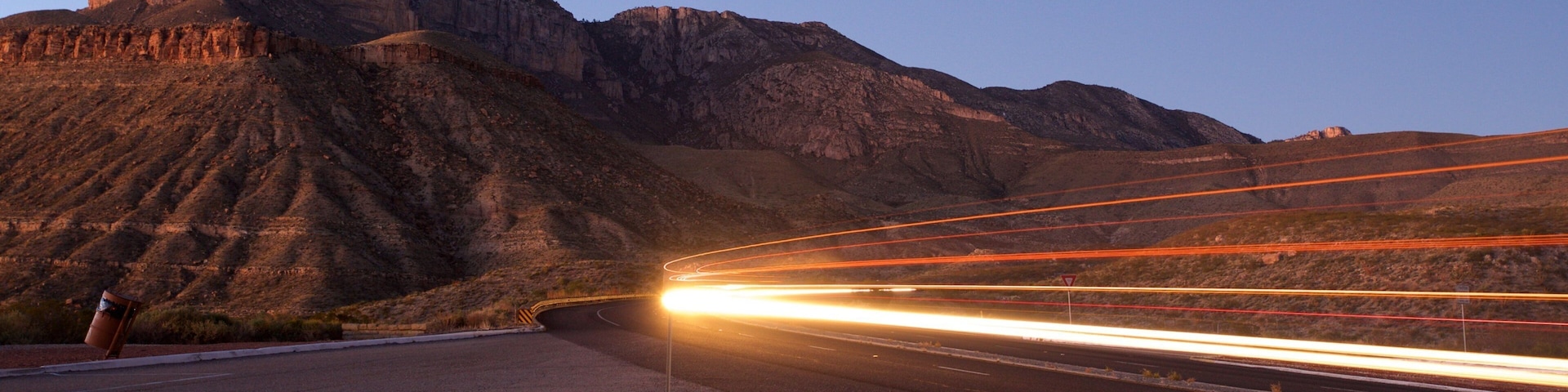 Texas Mountain Trail showing night scenes and tranquil scenes