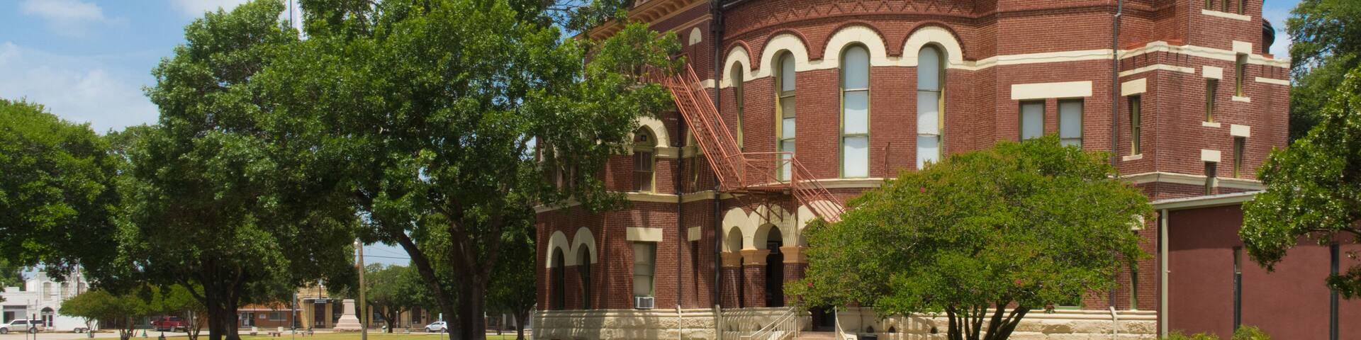 the grand Gonzales County courthouse built in 1894