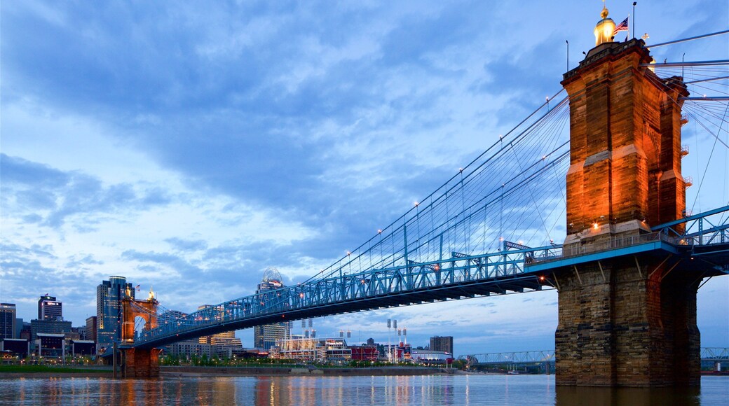 Indiana\'s Historic Pathways showing a bridge and a river or creek