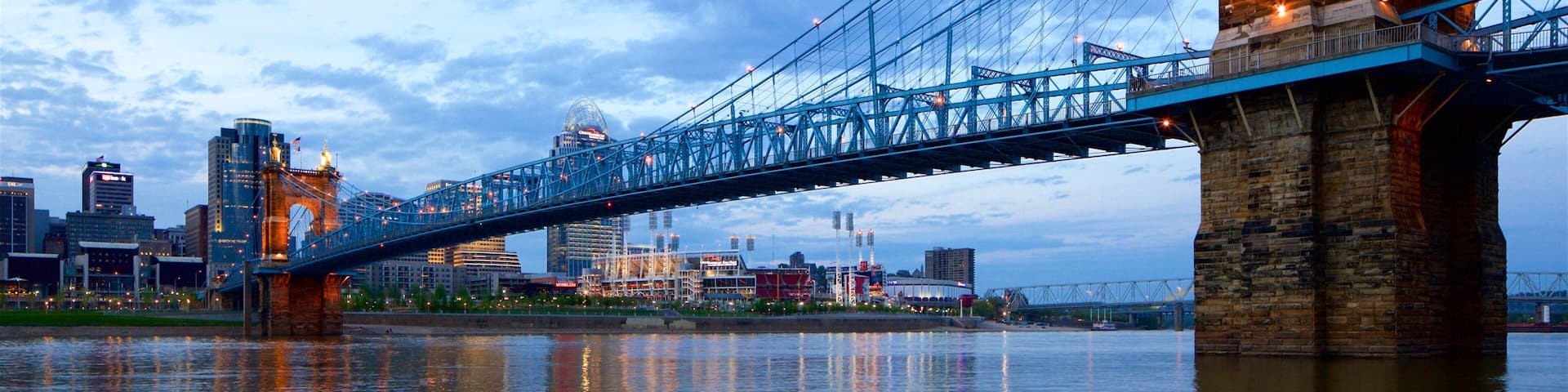Indiana\'s Historic Pathways showing a bridge and a river or creek