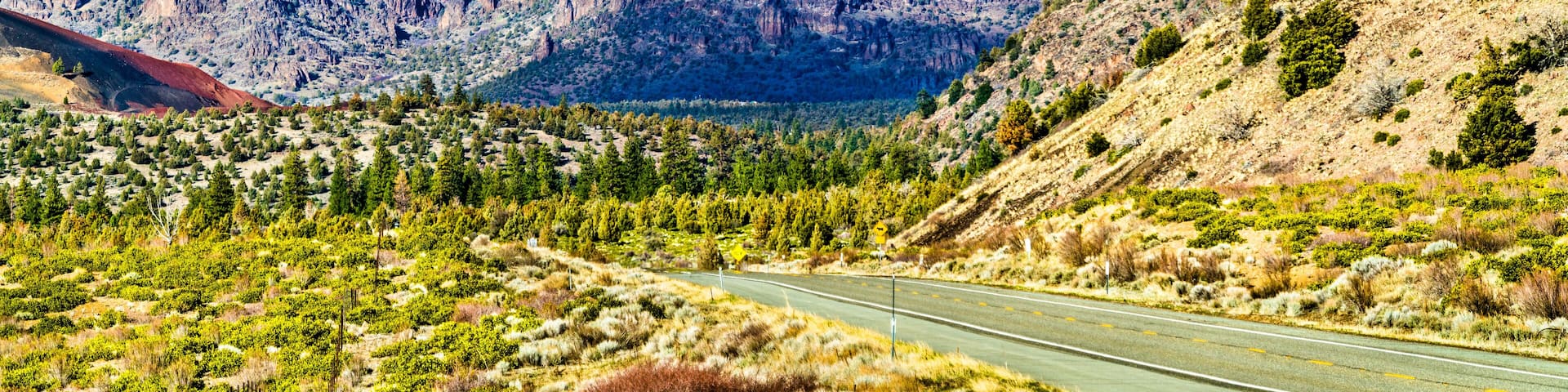 Volcanic Legacy Scenic Byway near Mount Shasta in California
