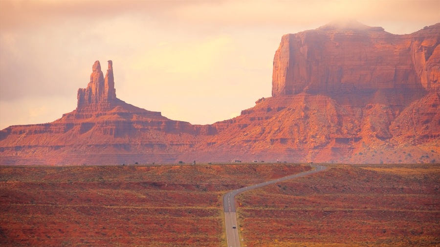 Monument Valley featuring tranquil scenes, landscape views and a gorge or canyon