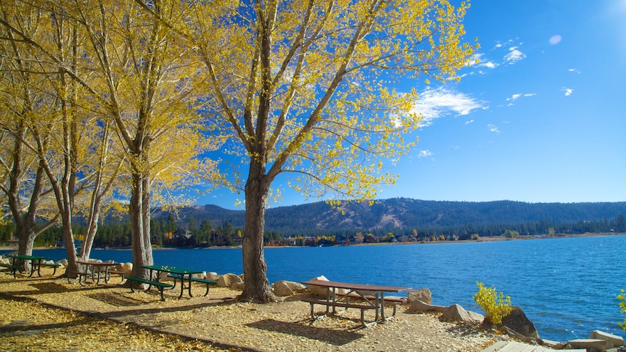 Big Bear Lake which includes a lake or waterhole