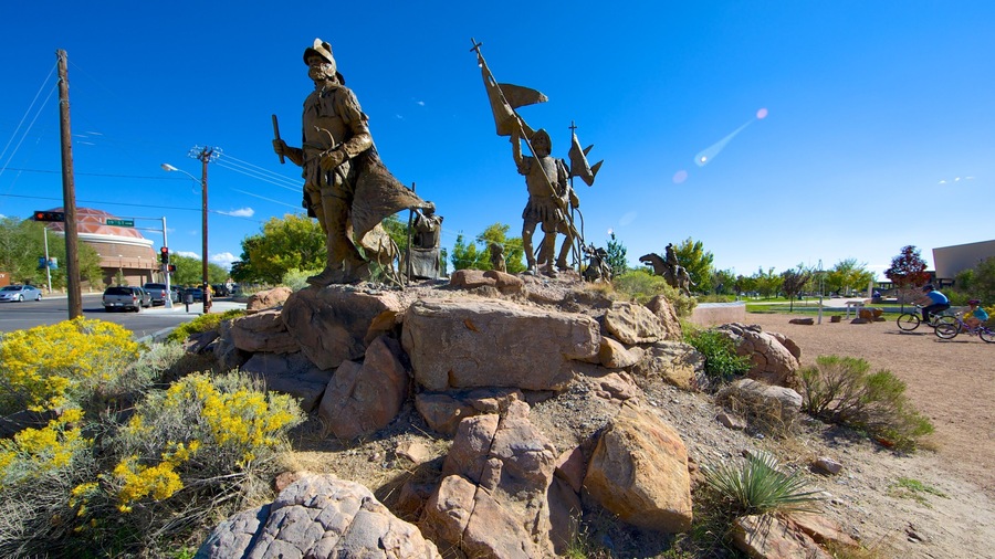 Salt Missions Trail showing a statue or sculpture