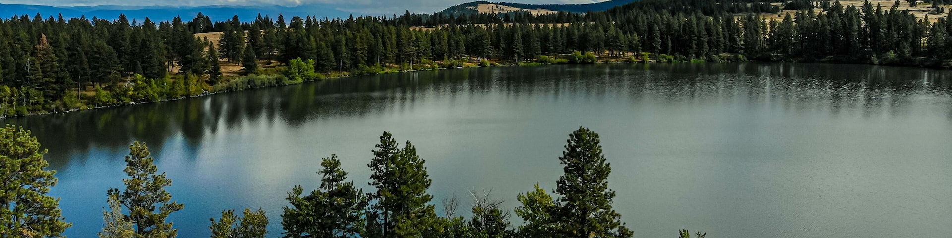 Morgan Lake near La Grande, Oregon in late summer
