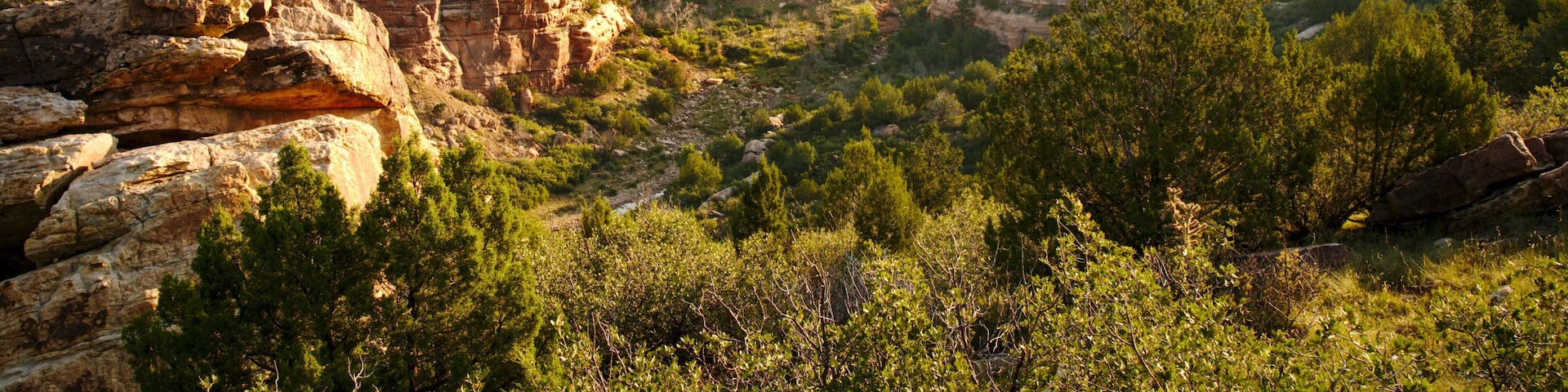 Sunrise over Mills Canyon in New Mexico