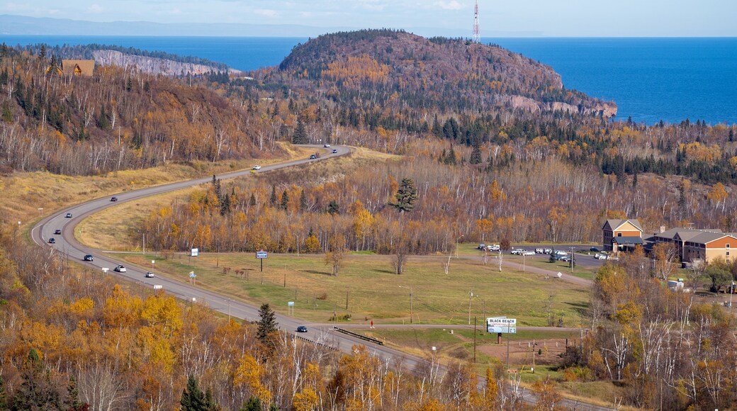 Silver Bay, Minnesota - Overlook on the scenic North Shore drive (highway 61) and Lake Superior in the fall