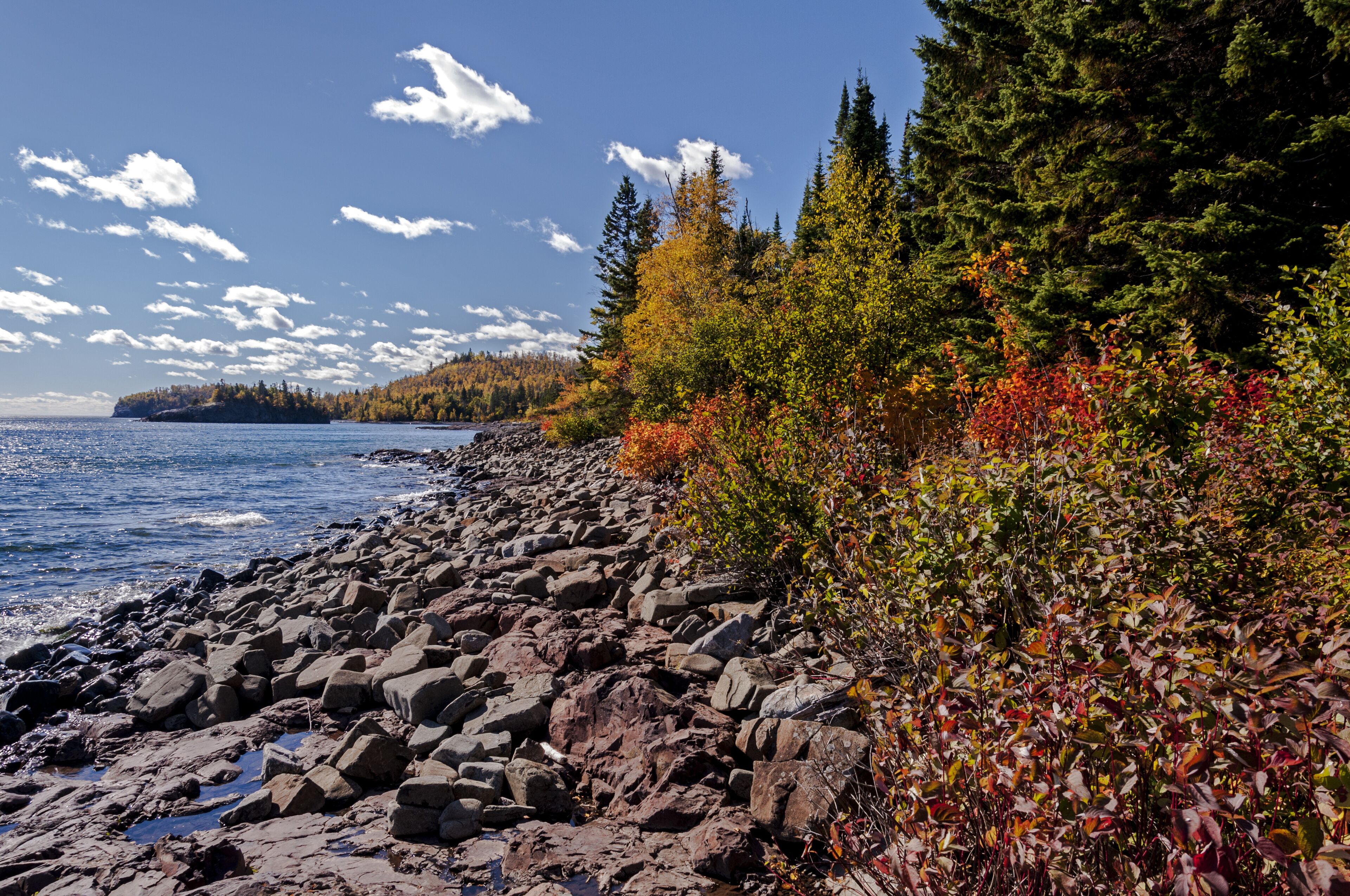 Minnesota North Shore Drive in Autumn: Lake Superior