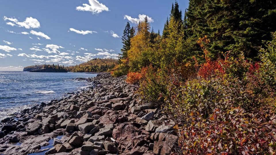 Minnesota North Shore Drive in Autumn: Lake Superior
