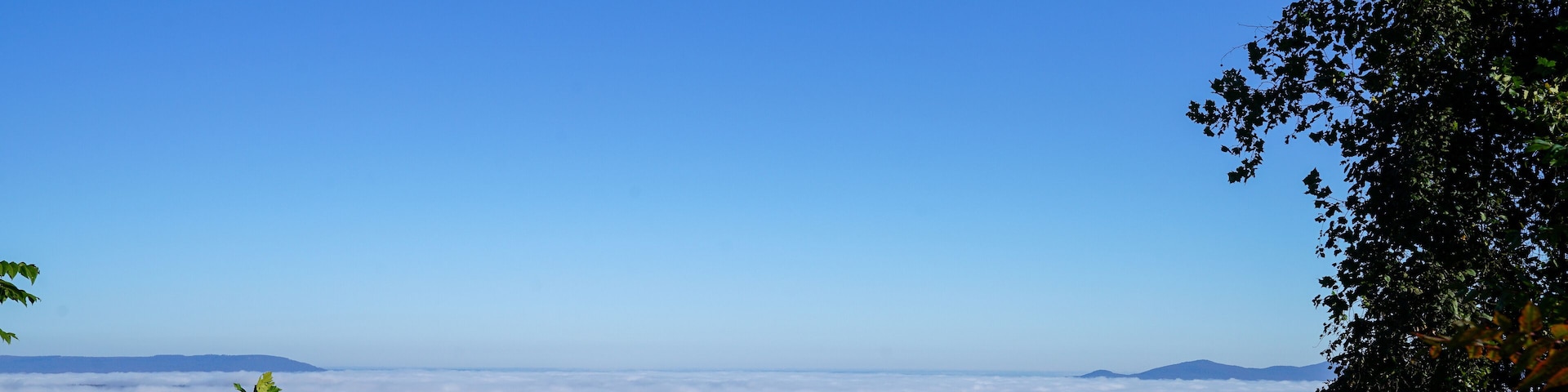 View of the Grand Canyon of Arkansas along scenic route 7 byway during autumn