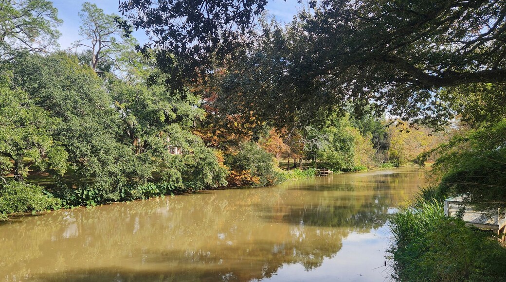 A view of Bayou Teche in Breaux Bridge a city in St. Martin Parish, Louisiana, United States.