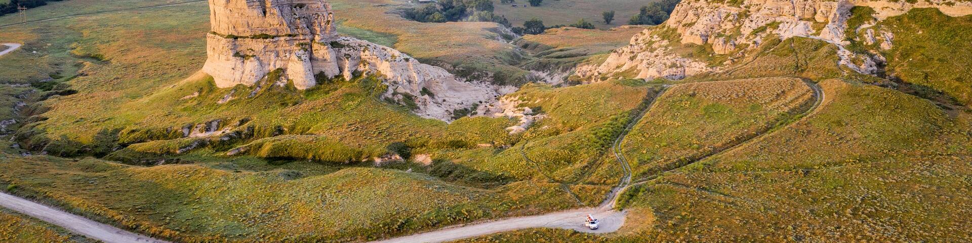 Courthouse and Jail Rocks in Nebraska
