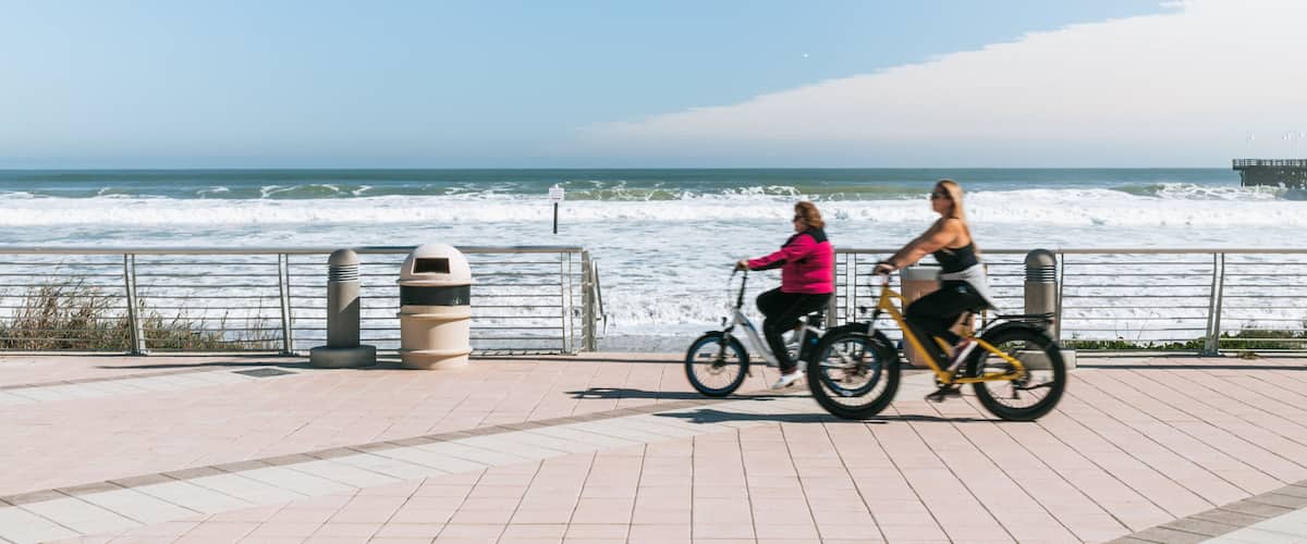 Daytona Beach Boardwalk featuring general coastal views