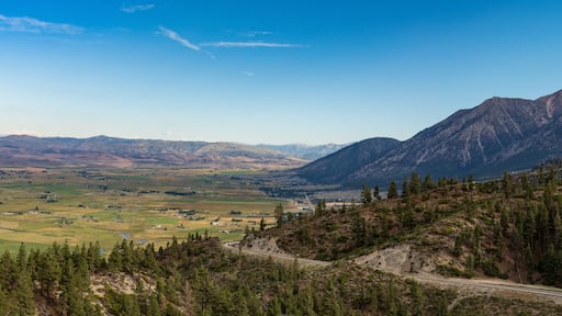 panorama looking back towards Gardnerville Nevada with Sierra mountain range