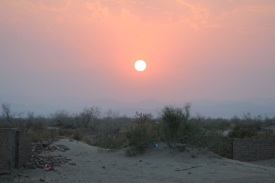 End of another adventurous day in Rajanpur District, Punjab, Pakistan.