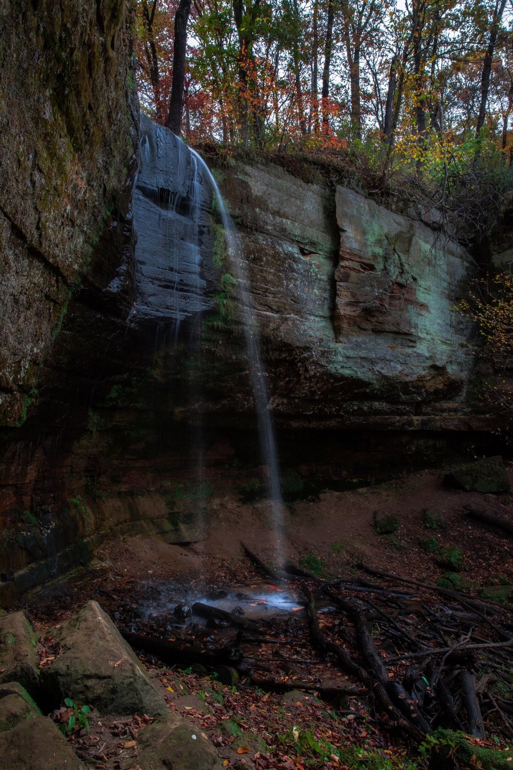 Fairy Falls near Stillwater, MN.  A fun place to visit and hike to; got to scale a small cliff with a climbing rope to get this view. A big thanks to whoever put the rope in place!

