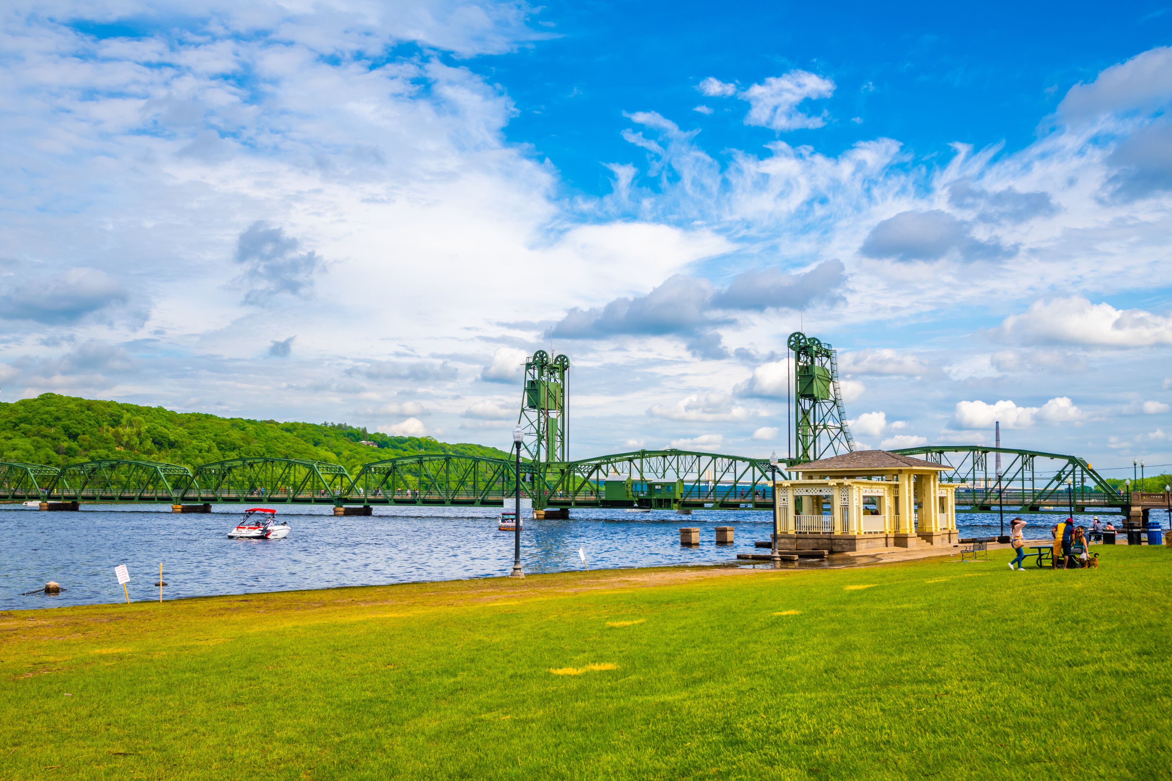 The Stillwater Lift Bridge in Stillwater, Minnesota