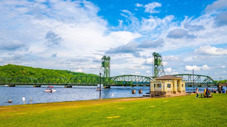 The Stillwater Lift Bridge in Stillwater, Minnesota