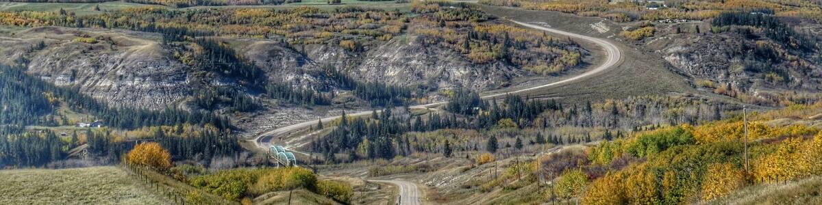 We went for a drive on a September afternoon and came across this beautiful vista over the Red Deer River valley.