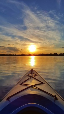 A great place to kayak. Usually no one around and the sun sets are awesome!