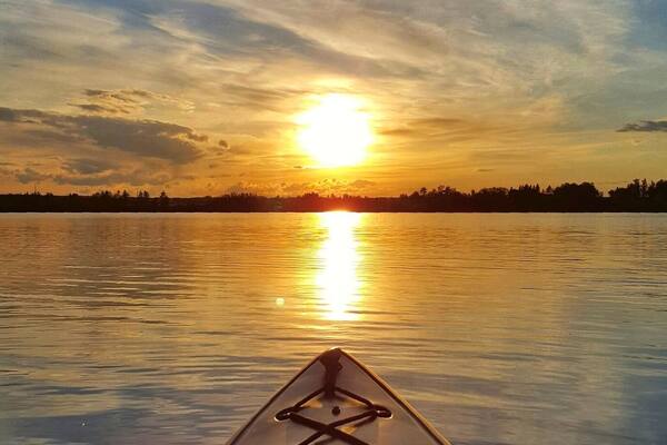 A great place to kayak. Usually no one around and the sun sets are awesome!