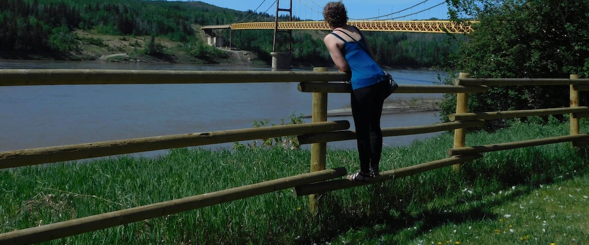 A beautiful place along the Peace River, that historically was a trading post.
https://www.albertaparks.ca/parks/northwest/dunvegan-pp/
https://discoverthepeacecountry.com/htmlpages/dunvegan.html