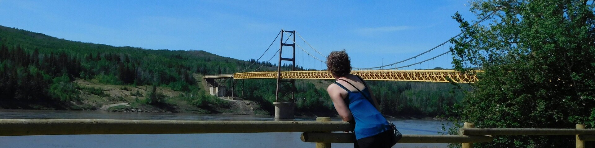 A beautiful place along the Peace River, that historically was a trading post.
https://www.albertaparks.ca/parks/northwest/dunvegan-pp/
https://discoverthepeacecountry.com/htmlpages/dunvegan.html