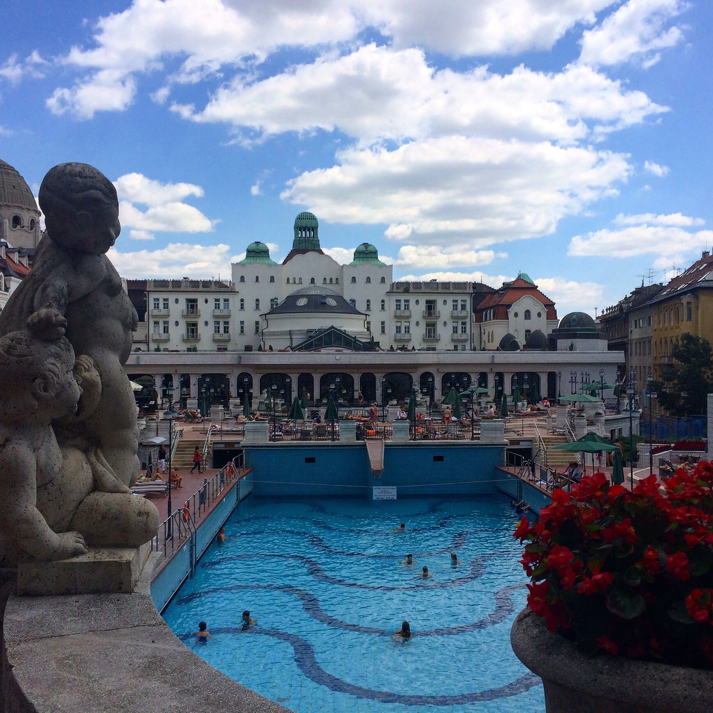 Budapest has been named 'Spa City' from around 1934. They boast of enormous spas -- this one of Gellert with a combination of normal and thermal pools (8 of them) an array of massages, treatments, and Secessionist architecture.