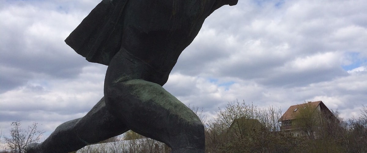 Memento Park - graveyard for old Soviet statues in Budapest.