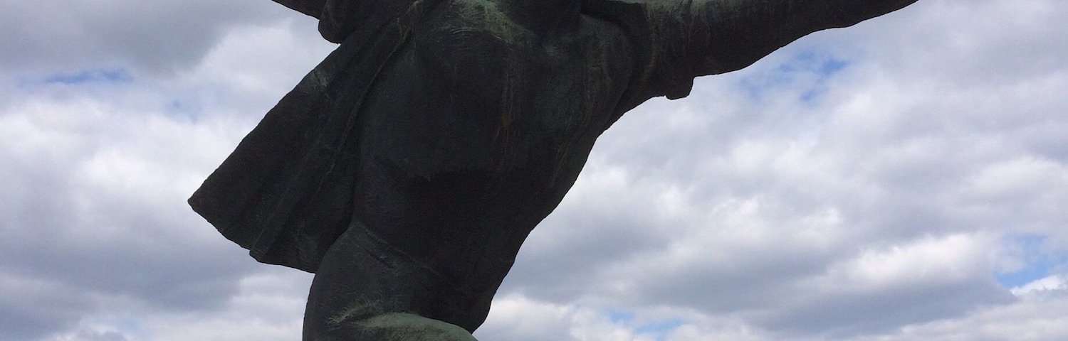 Memento Park - graveyard for old Soviet statues in Budapest.