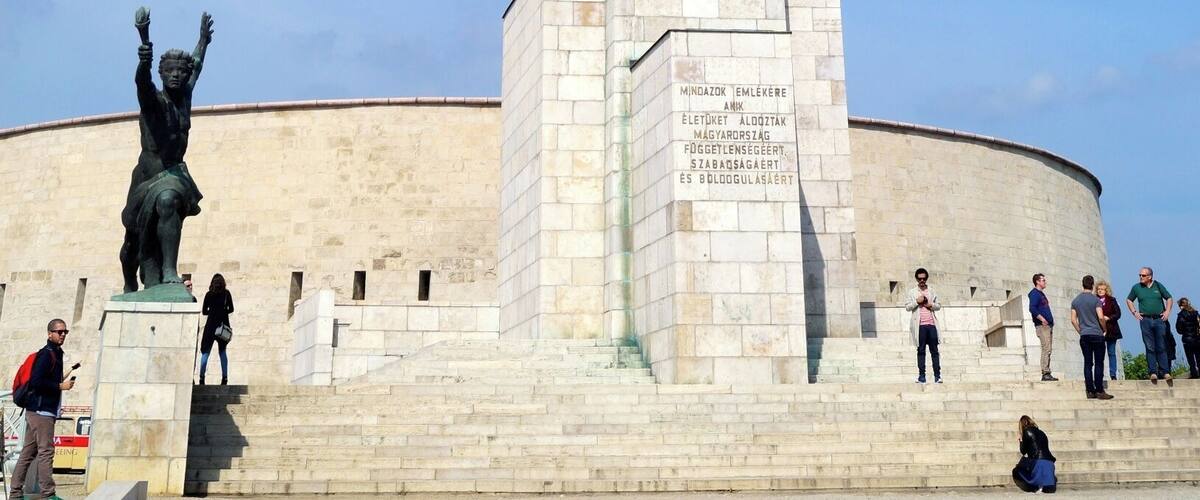 The Liberty Statue on top of Gellert Hill, from where you have an amazing view over Budapest.