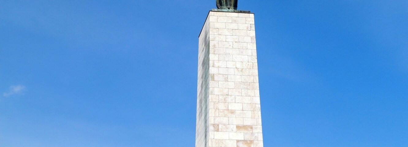 The Liberty Statue on top of Gellert Hill, from where you have an amazing view over Budapest.