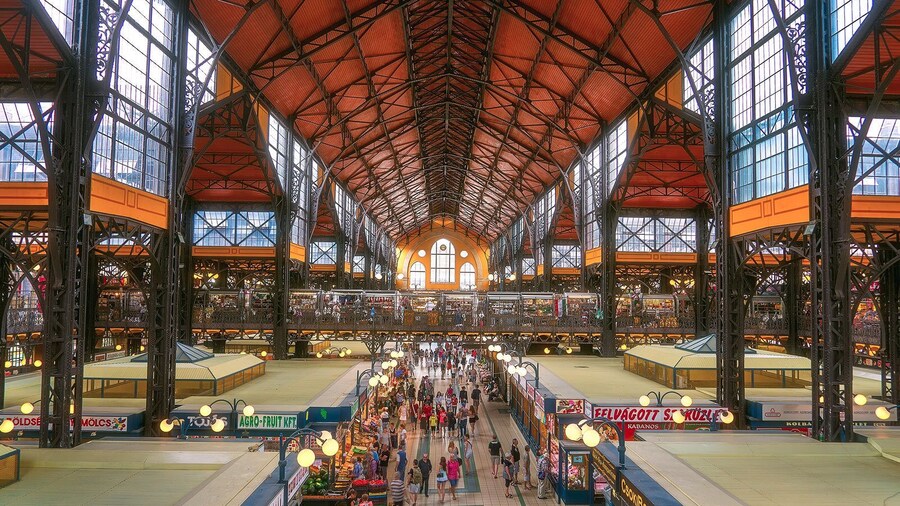 Get just about anything here. I shopped here often in my two months living in Budapest.