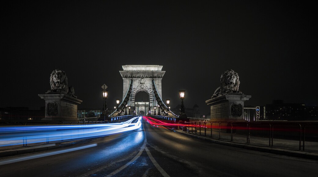 The Széchenyi Chain Bridge is a chain bridge that spans the River Danube between Buda and Pest, the western and eastern sides of Budapest the capital of Hungary, it was the first permanent bridge across the Danube in Hungary. It was opened in 1849. #history #historycontest