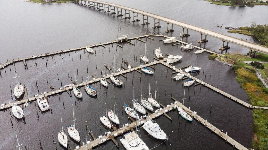 Oriental, NC Marina and Bridge