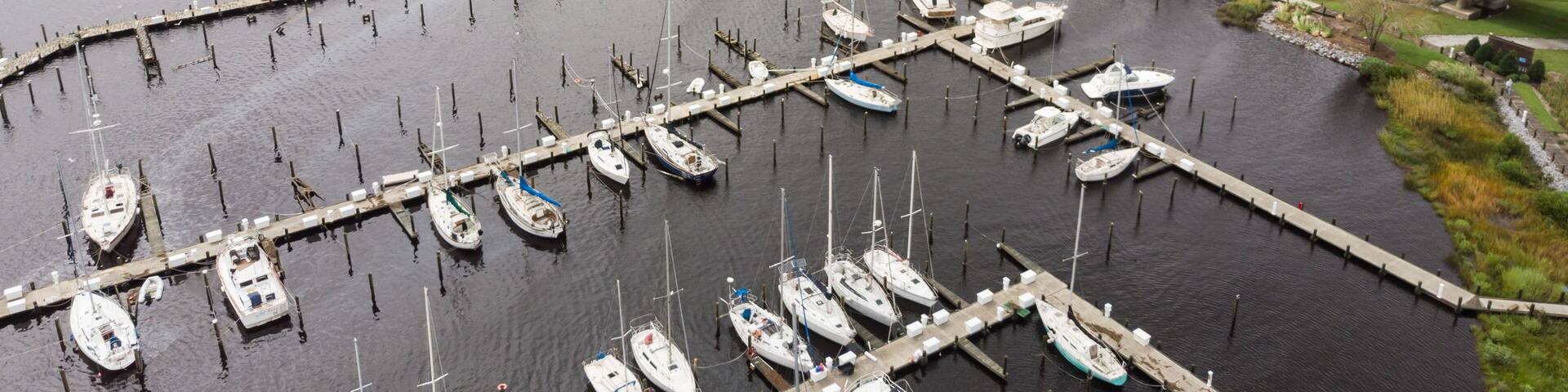 Oriental, NC Marina and Bridge
