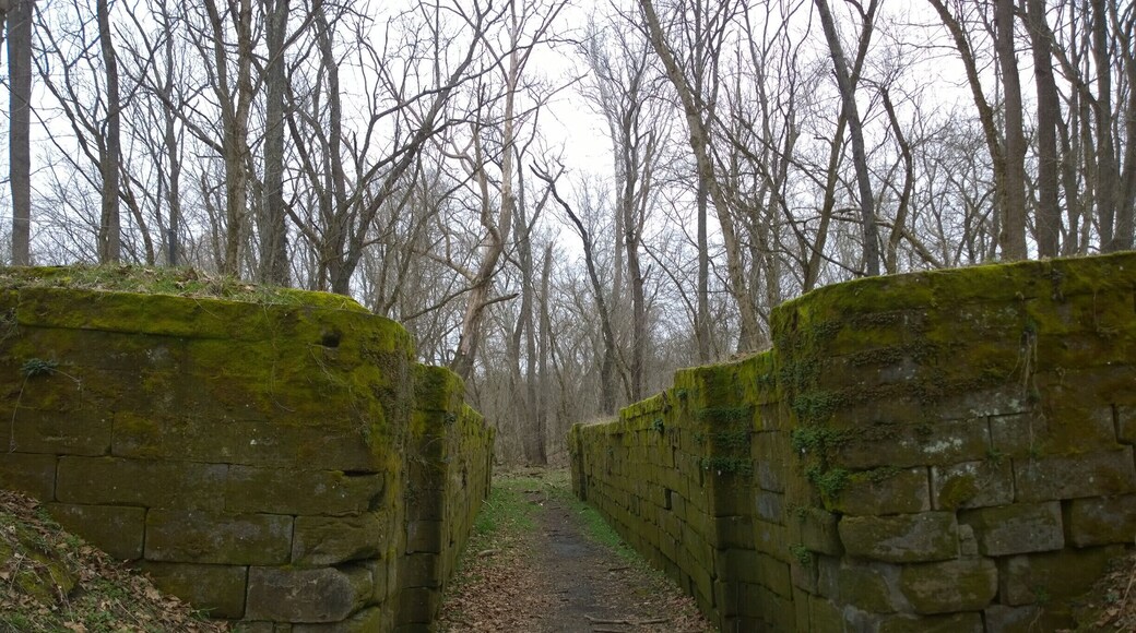 The remains of "Lock 16" from the days of the Ohio and Erie Canal.