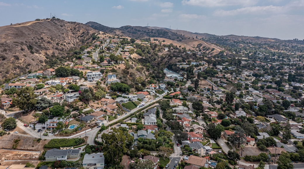 Aerial View of a Suburban Mediterranean or Southern California Community