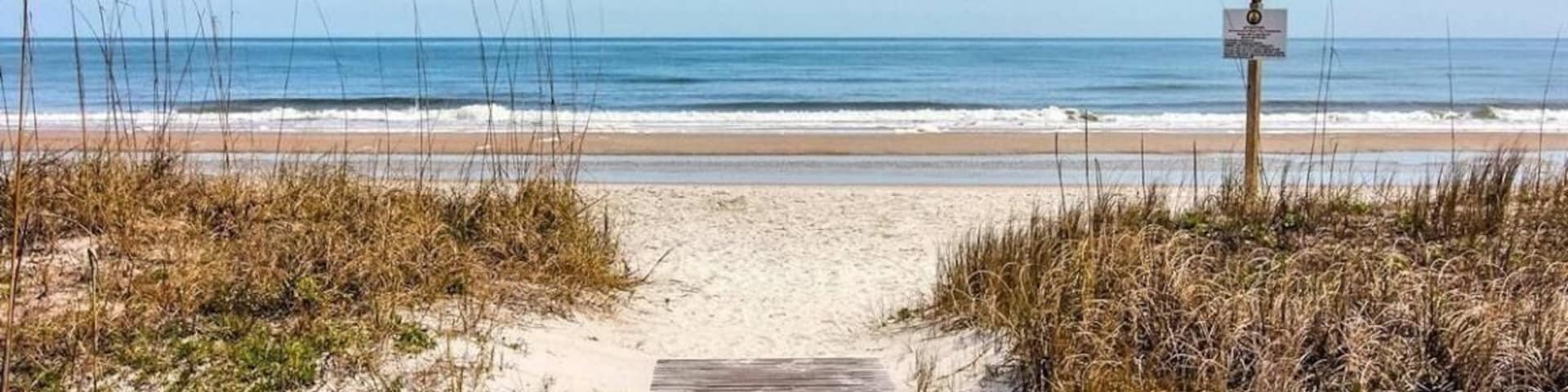 Boardwalk to the beach at Amelia Island, FL.