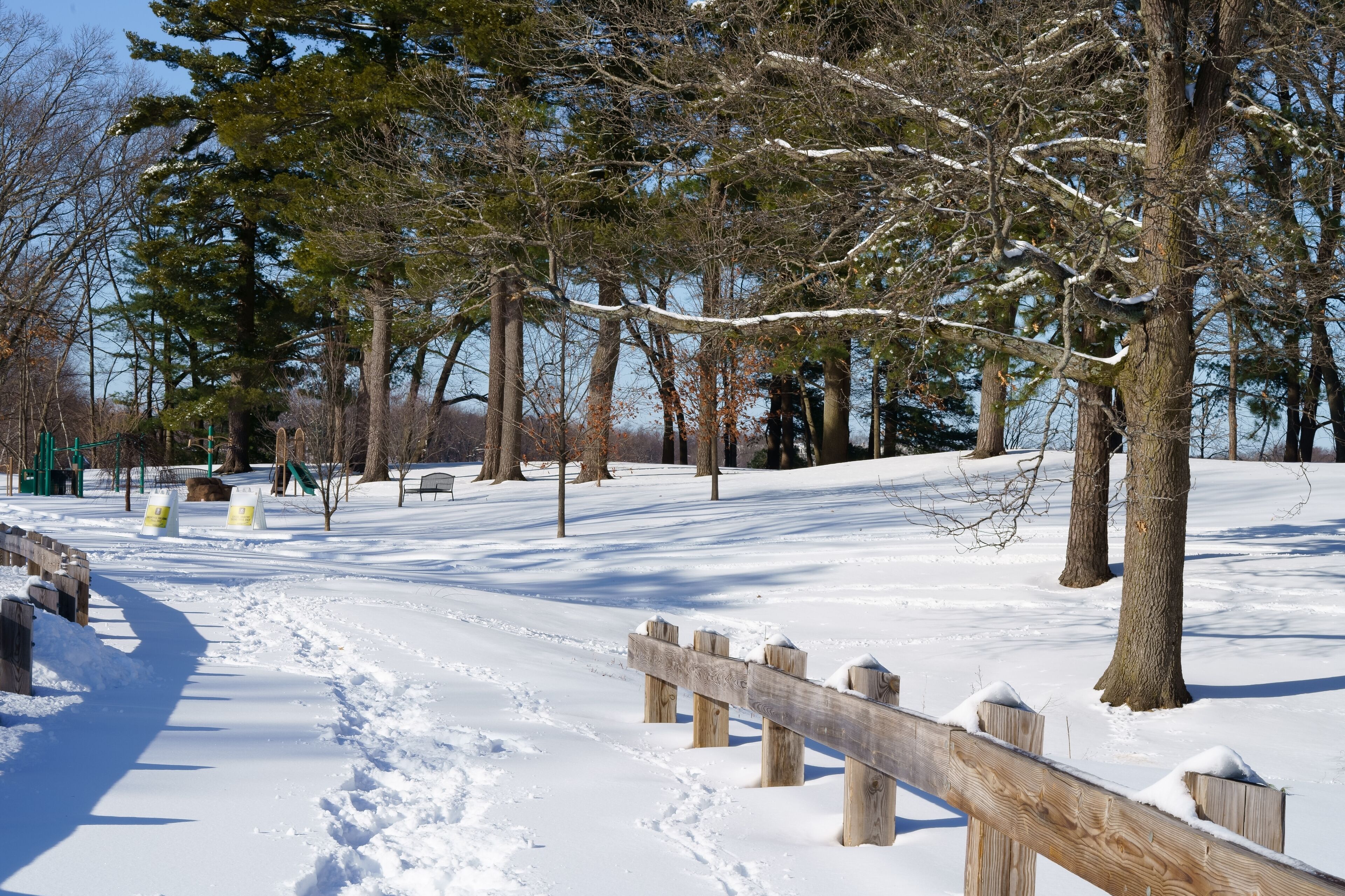 Winter scenery Framingham MA USA