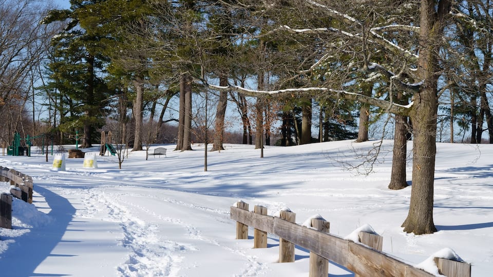 Winter scenery Framingham MA USA