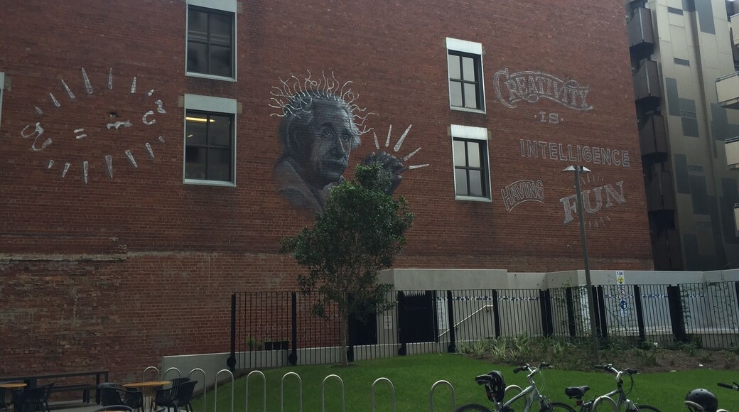 I have am always so fascinated by wall art! I think it is such an incredible thing. So I had to share this one I found while traveling in Melbourne, Australia.