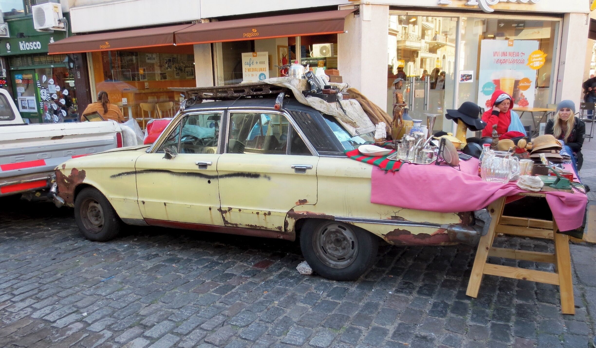 Buenos Aires, San Telmo Market, Vintage Car