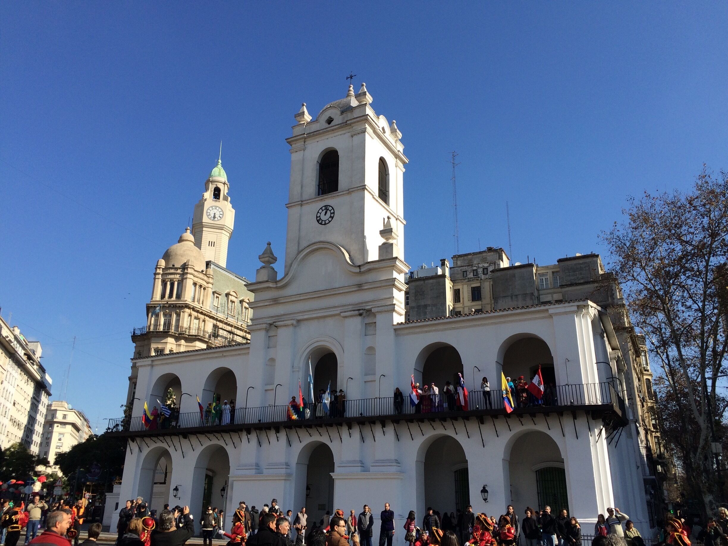 Last remaining example of colonial architecture in Plaza de Mayo is the Cabildo
