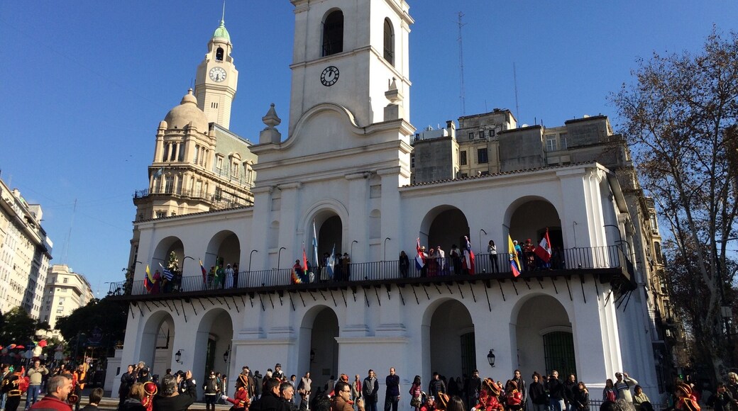 Last remaining example of colonial architecture in Plaza de Mayo is the Cabildo