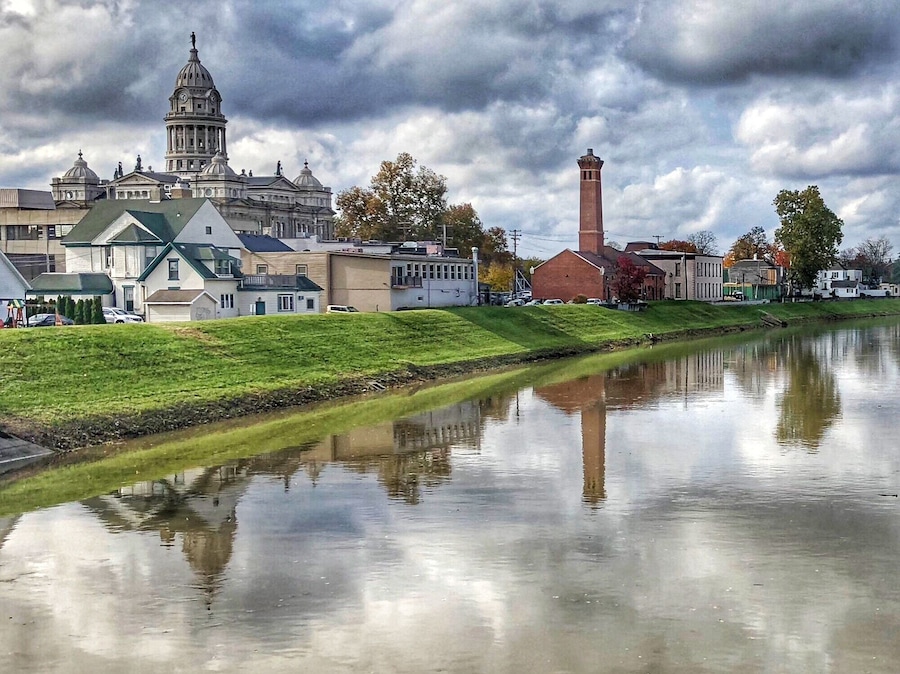 Troy, Ohio is just a small quiet town in southwest Ohio. It is the county seat so it has this beautiful courthouse. The Great Miami River runs through our wonderful town.